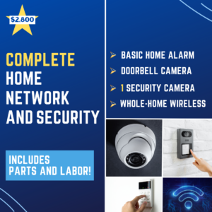 With a whole-home wireless set up, you have access to share your internet connection with multiple people and devices throughout your entire household. In addition to this deal, get ready to enhance security around your property. If you want to catch the action, call General!